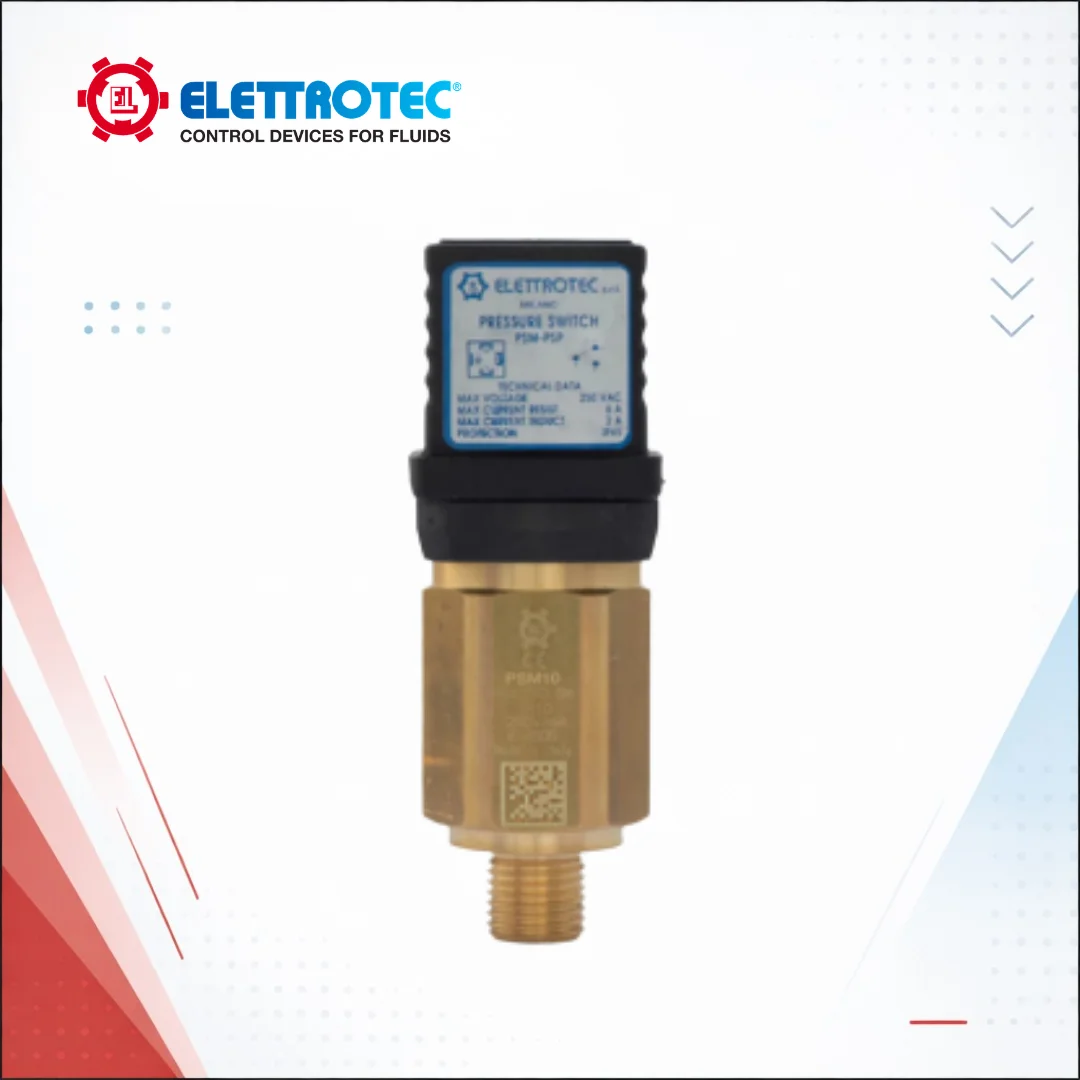 PSM-PSP – Adjustable pressure switches with SPDT contacts and adjustable hysteresis