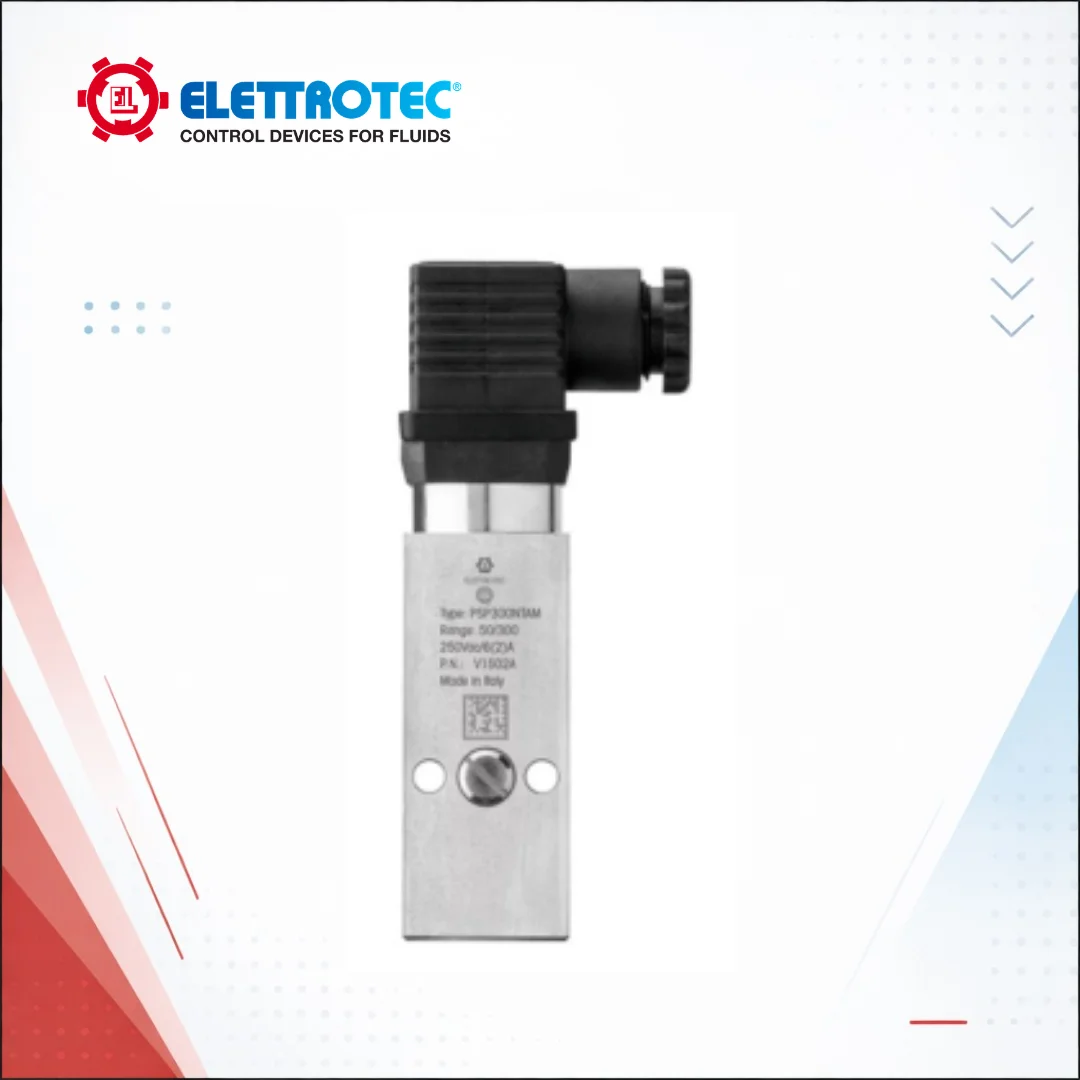 PSM-PSP…AM – Adjustable pressure switches with port for gauge