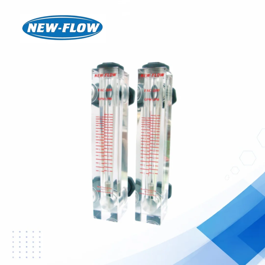Acrylic Plastic Flowmeter FAC200 for Liquid Flow Measurement
