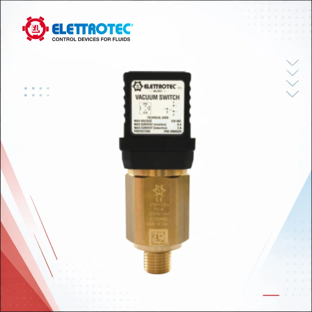 VSM – Adjustable vacuum switches with SPDT contacts and adjustable hysteresis