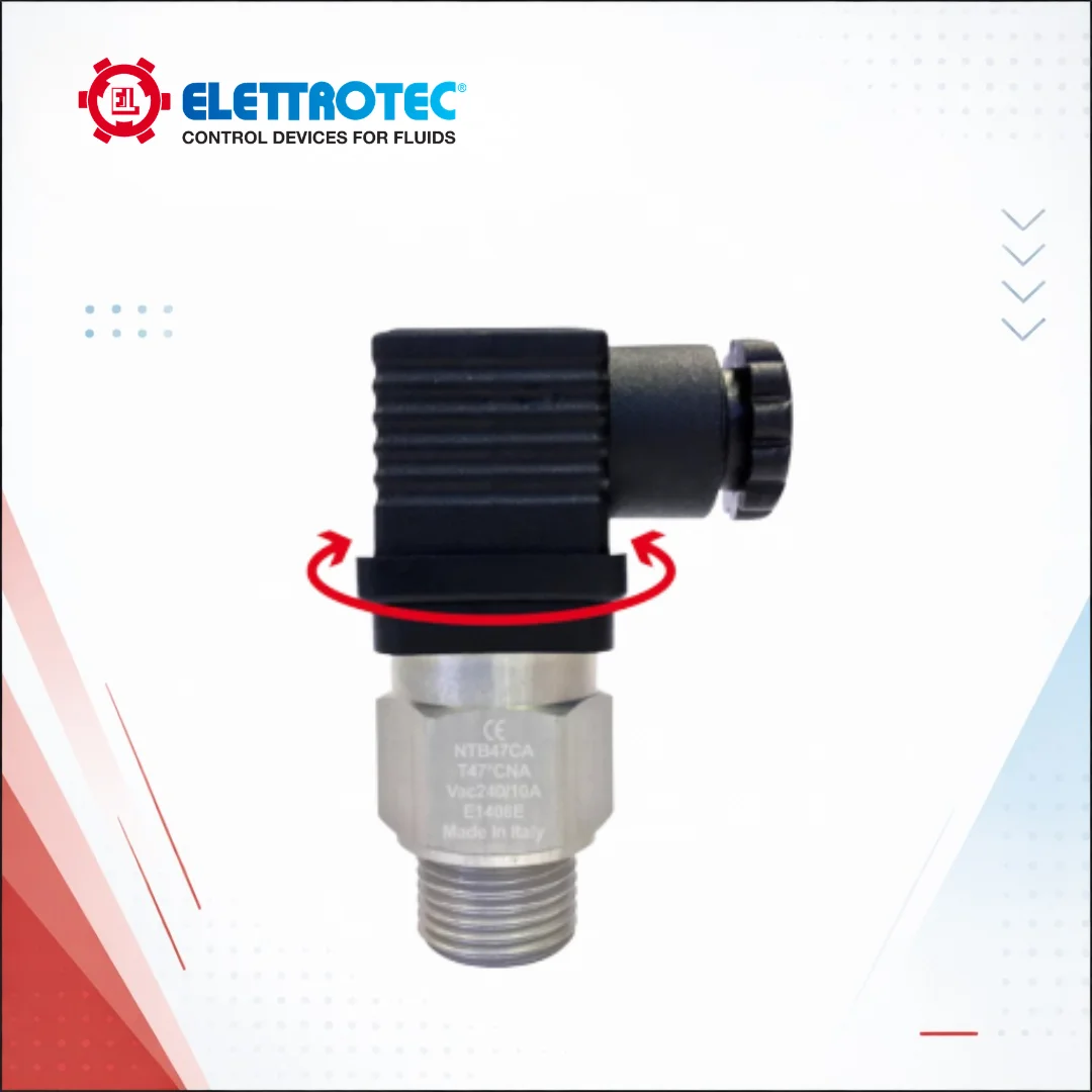 NTB – Temperature switches with fixed set-point and 360° rotating head