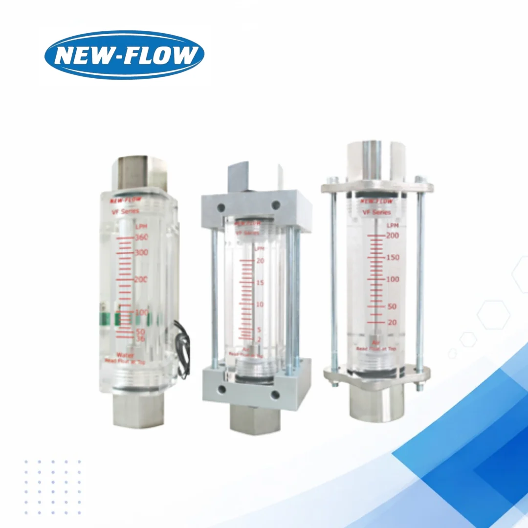 VF100 Acrylic Plastic Flow Meter for Water and Air Flow