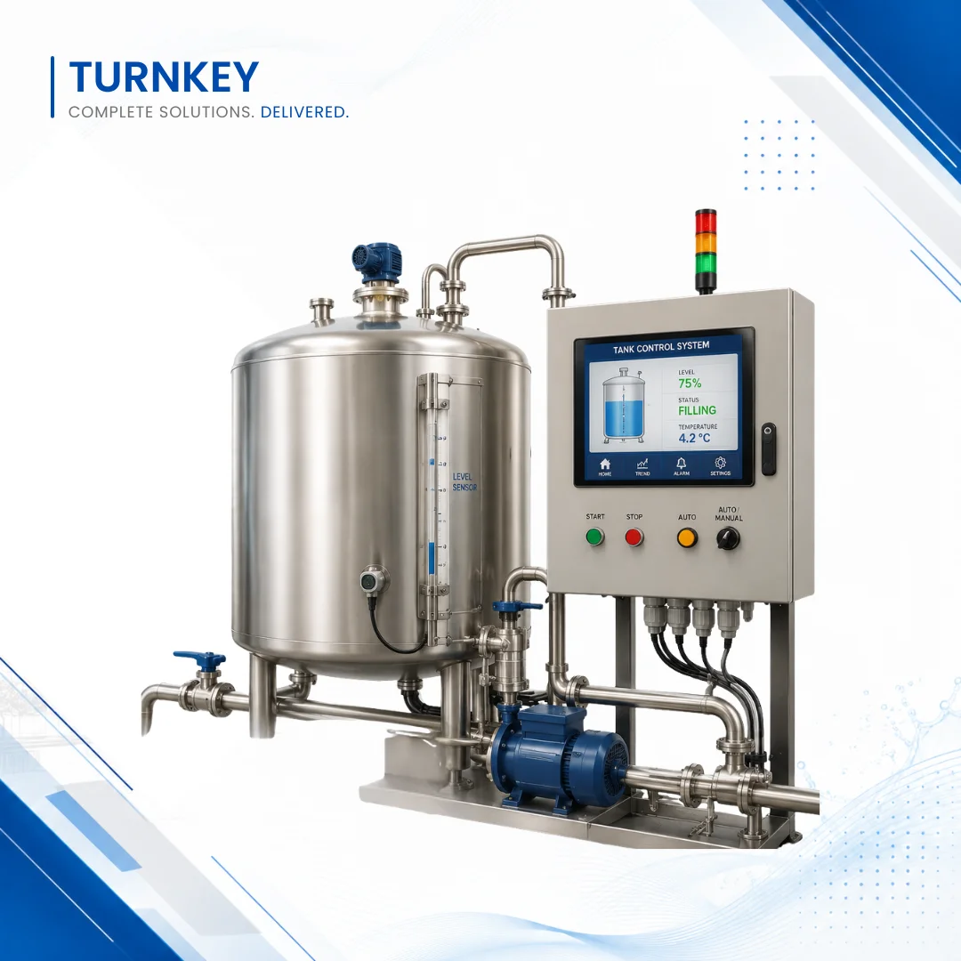 Milking Industry  - Automation of Milk filling tank control system