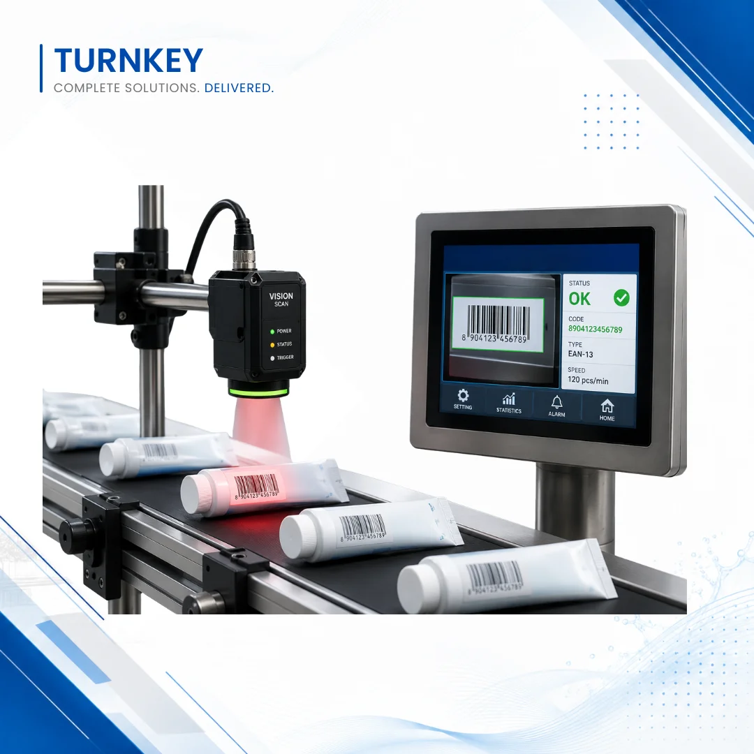 Bar Code Detection for Paste Tube